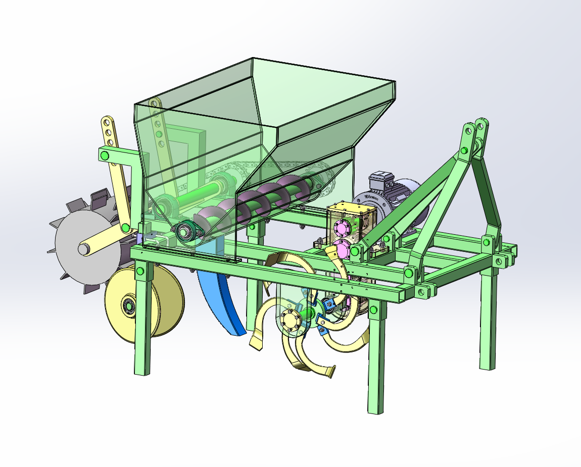 果园开沟施肥机设计（SW+CAD+说明书）